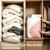 2PCS Large No Pump Vacuum Storage Bags,Press& Seal, No Pump