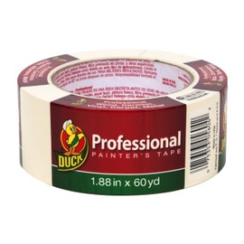Duck Brand Professional Painter's Tape, 1.88 Inches by 60 Yards, Beige, Single Roll (1361966) | Duck