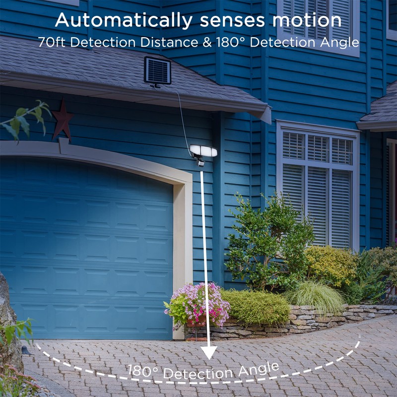 AWSENS Solar Security Lights Motion Outdoor, 1800LM, Solar LED Motion