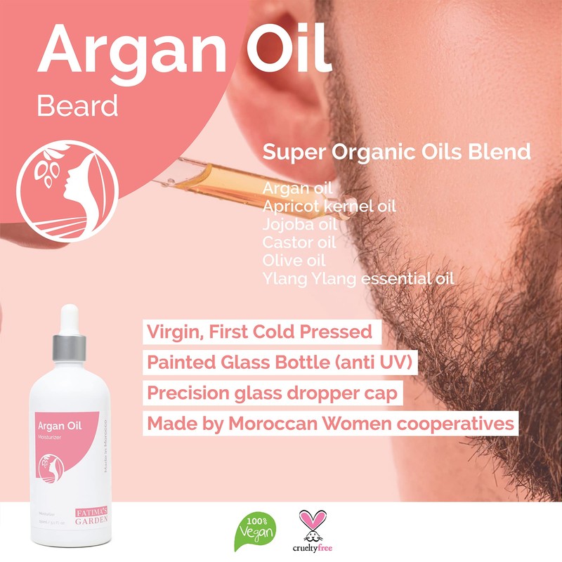 Fatima's Garden Argan Oil for Face, Hair, Skin and Nails
