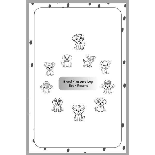 Blood Pressure Log Book Record: Variety of Dogs Theme Health