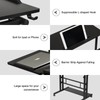 Hadulcet Stand Up Desk, Rolling Desk Adjustable Height, Mobile Standing