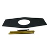 Westbrass One-Hole Remodel Plate for Mixet, Matte Black, D503-62, 13
