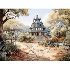 CALVENDO Puzzle This Small Pavilion-Style House Stands on The Edge of The Forest. | Size