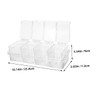 LABRIMP 2 Sets Clear Spice Jars with Lid Spoon Space