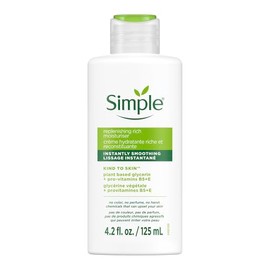 Simple - Crema hidratante facial, Replenishing Rich 4.2 oz, 2512.89968 gramos, 119.33502 mililitro, 1                                                 