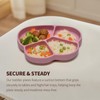 Imagination Junction Bear paw-shaped silicone dinner plate, divided plate, 100%