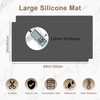 48"x24"(120cmx60cm) Large Silicone Mat for Kitchen Counter, Heat Resistant Non-Slip