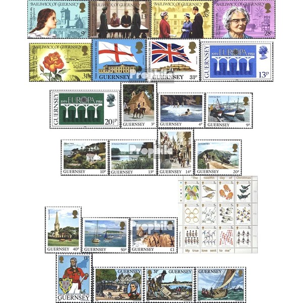 united kingdom - Guernsey 279-313 (complete.issue.) Volume 1984 completeett 1984
