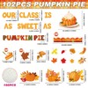 102 Pieces Thanksgiving Pie Bulletin Board Classroom Decorations Fall Pumpkin
