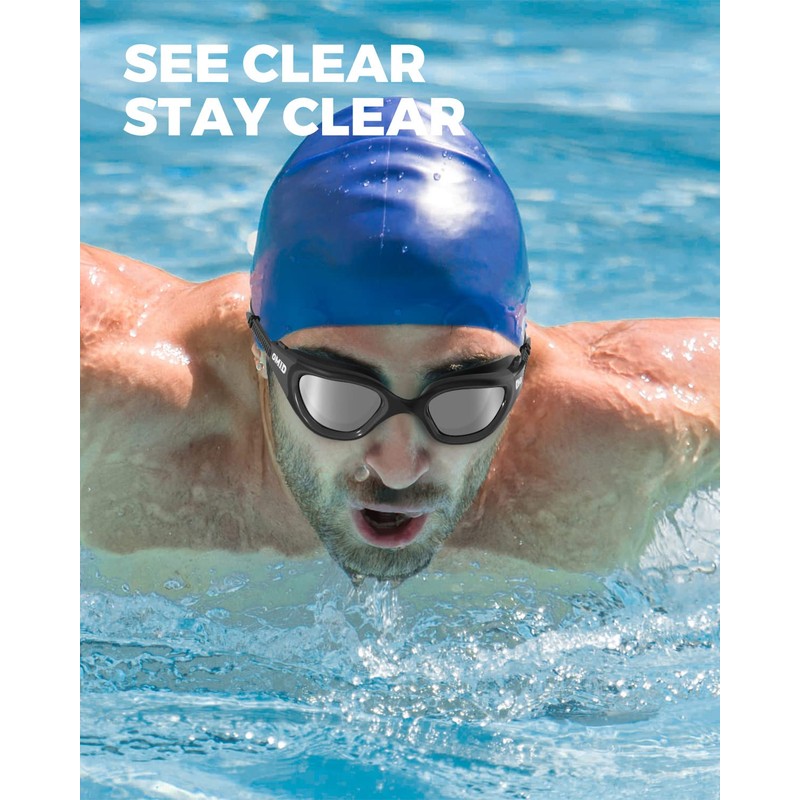 Swim Goggles, OMID Comfortable Polarized Anti-Fog Swimming Goggles for Adult