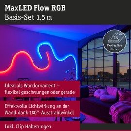Paulmann 70965 MaxLED Flow Basic Set 1.5 m RGB 13.5 Watt with Remote Control