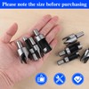 LEONTOOL 8Pcs Wood Plug Cutter Drill Bit Set Straight and