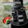 DNALLRINO Tactical Dog Harness for Medium Large Dogs, Black Dog