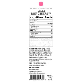 Jolly Rancher Hard Candy - Blue Raspberry - 2 Pound Resealable Bag