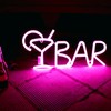 BAR Letters Shaped LED Neon Light Shop Signs Light for