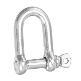 PATIKIL Screw Pin Shackle M8 5/16" 882lbs, 316 Stainless Steel D Ring Shackle for Chains Wire Rope Outdoor, Silver