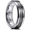 King Will Classic Tungsten Carbide Ring Inlay Celtic Knot 6mm