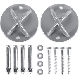 Two-Piece Wall Mount, Wall and Ceiling X-Bracket, Aerial Strap, Steel Plate Mount, Suitable for Yoga Swing Hammock, Suspension Strap, Bodyweight Strength Training System and Boxing Equipment