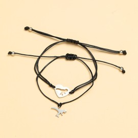 Mother Son Back to School Bracelet Mommy and Me Matching Dinosaur Bracelets for Mom and Son 2 PC Set First Day of School Kindergarten Preschool Bracelet Gifts for Boys