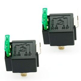 SING F LTD 2X 30A 12V DC Car Truck Van On/Off Changeover Switch Fused 4 Pin Relay