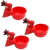 3Pcs Automatic Poultry Waterer 3/8 Inch Thread Filling Waterer Cups