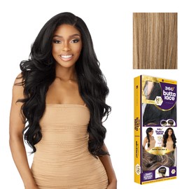 Sensationnel Butta 360 Lace Wigs - Unit 8 Side Wider Parting 360 Degree Lace Glueless Synthetic Preplucked Hairline (FLAMBOYAGESAND)
