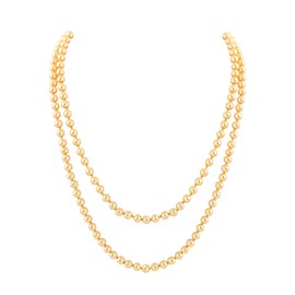 BABEYOND Long Pearl Necklace Faux Pearls Necklace Set Beaded Long Pearls Necklace 1920s Costume Jewelry