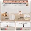 Retractable Baby Gates Extra Wide 200"W x 42"H Upgrade Reinforced