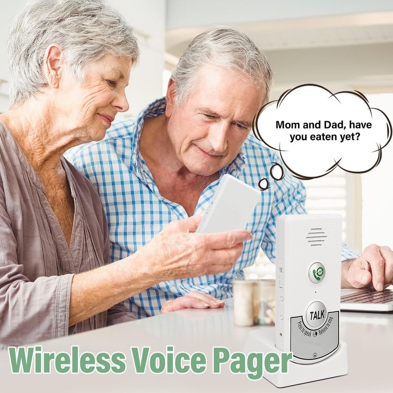 Lotvic 2-Way Voice Intercom, Wireless Intelligent Voice Intercoms, Home Phone,