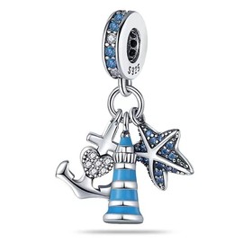 LNQOBU 925 Sterling Silver Pendant Charms for Bracelets - Glow in the dark Charms Beads fit women's Bracelets and Necklaces for Woman Jewelry Gifts