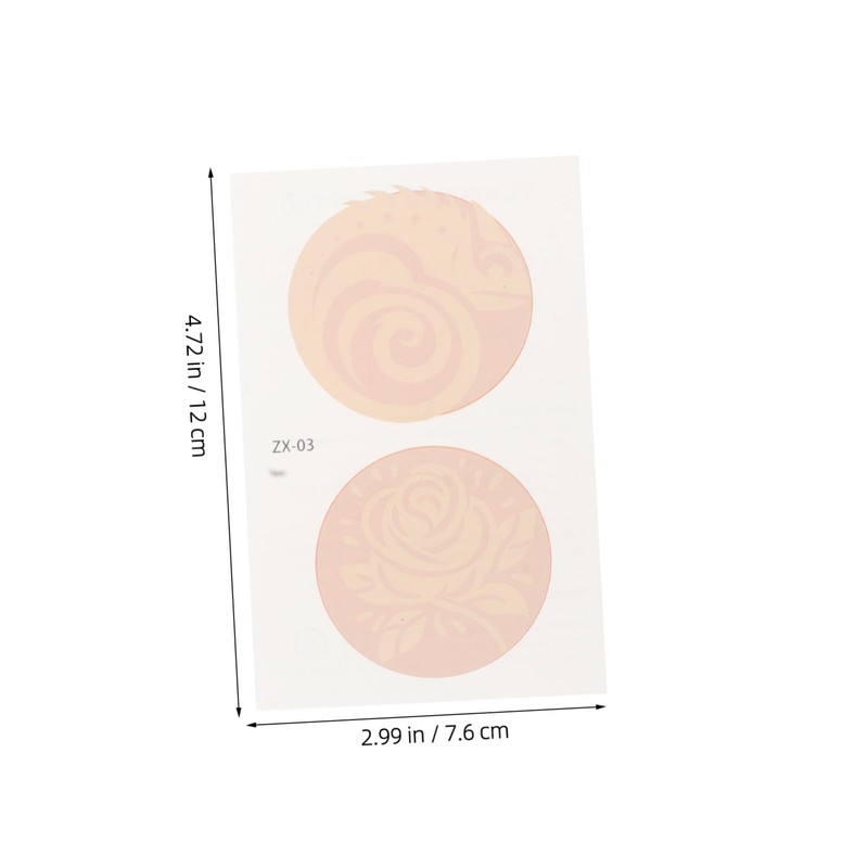 IWOWHERO Small Temporary Spa Birthday Party Supplies Temporary Sticker for