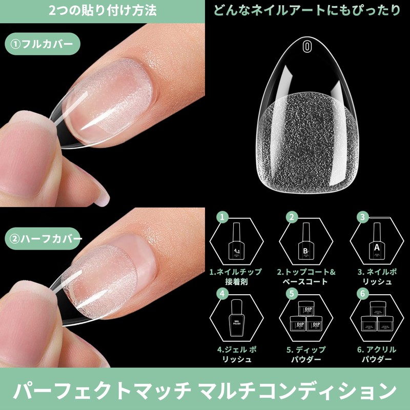 LEYKOSH 240pcs 15 Size Ultra Thin Short Oval Sanded Natural