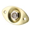 CENPEK 2 Pack Gold Thick Oval Dented Electric Guitar Jack