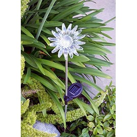 Hongville HV GSL E2184 2PCS Solar Powered Garden Yard Stake Color Change Light, Sun Flower, Set of 2