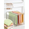 SortRax Legal Size Hanging File Folders, Sturdy Plastic, Pastel, 12-Pack