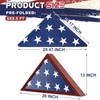 Mindsoft Flag Case for Burial with Folded Memorial American Stars