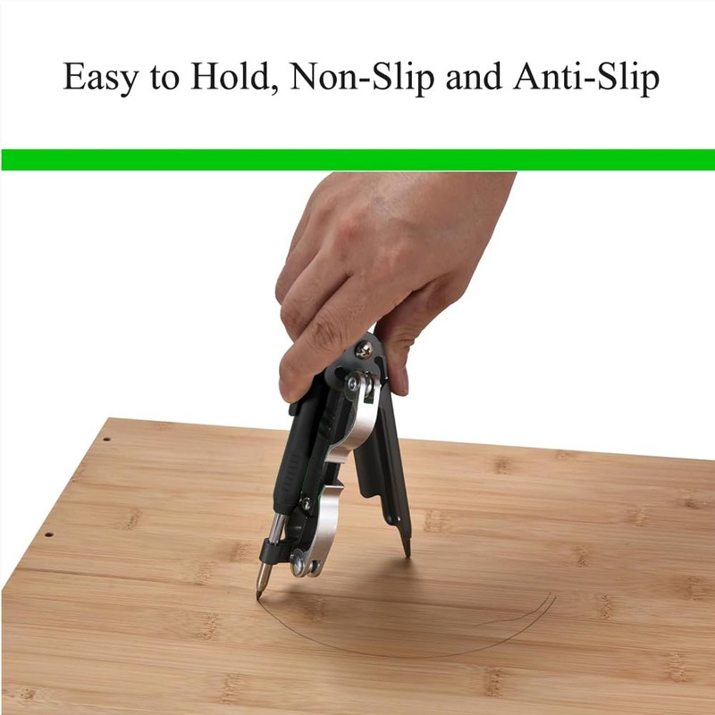 Multi-Function Scribe Tool, Black Woodworking Marking with Deep Hole Pencil,