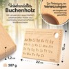 HOLZDING® Educational Board with Egg Holder Ruler Gift for Kids