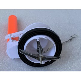 NUFLUSH Duravit 3 In. Flapper Valve Assembly For One Piece Toilets Adjust Overflow tube