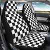 Pehede Car Seat Cover Black and White Chess Pattern Front