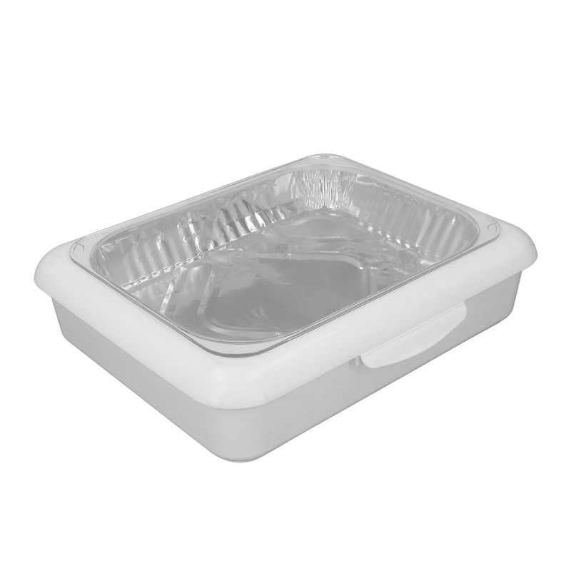 Foil Tray Holder Set Insulation Lightweight Portable Food Foil Dish