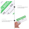 VILLCASE 1 Roll/300pcs Calibration Stickers for NIST Calibration QC Approval