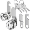 Litensh Cabinet Cam Locks 16mm, 5/8" Mailbox Lock with Key