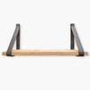 Brute Strength - Leather shelf brackets - Dark Grey -