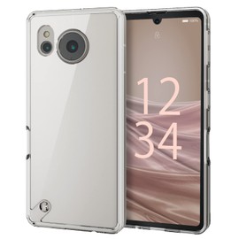 Elecom AQUOS SENSE7 [SH-53C | SHG10] Case Cover, Shockproof, Hybrid Case, Four Corner Air Cushion, Extreme Design [Precise Fit Details] with Strap Hole, Clear