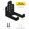 JNIHEEP Barbell Wall Holder,Single Olympic Hanger,Garage Gym Bar Wall Rack,Vertical