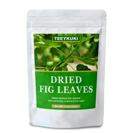 Premium Dried Whole Fig Leaf, 2.0oz(56g), Fig Leaves, Fig Leaf Tea, Hoja De Higo Te, Sun Dried, No Additives