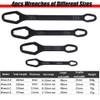 Saipe 4 Pieces Universal Multifunctional Wrenches set Adjustable Double-head Torx