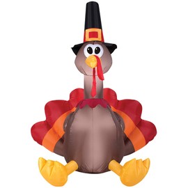 Home Accents 5-ft LED Turkey Airblown Inflatable